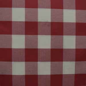 tela cuadro grande blanco rojo 100 algodon lucio