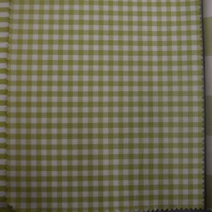 tela cuadros calpe c53 blanco pistacho algodon lucio