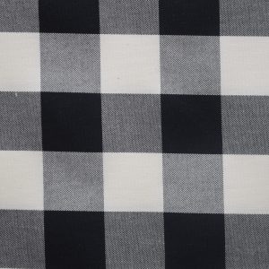 tela cuadros medio blanco negro 100 algodon lucio