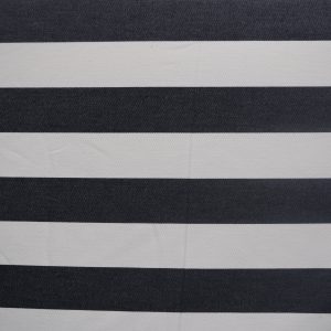 tela raya ancha blanco negro 100 algodon lucio