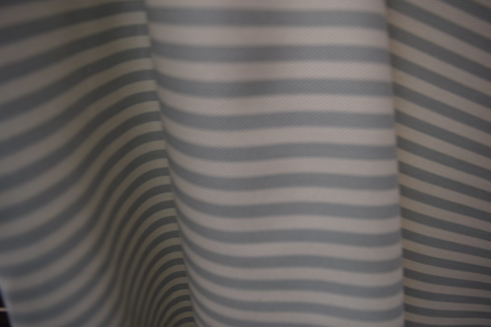 tela rayas blanco celeste/gris algodon 100 detalle lucio