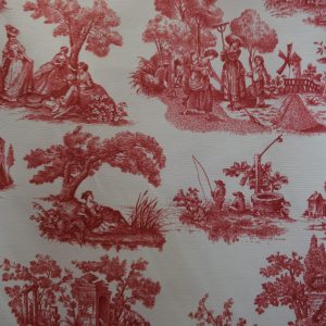 TOILE DE JOUY C/ROJO RUBÍ