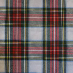 CUADRO ESCOCÉS BLANCO C/2