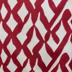 tela color cereza blanco 100 algodon lucio