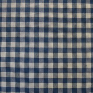 tela cuadro medio vichy turquesa algodon poliester lucio