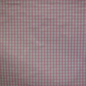 tela cuadro pequeño rosa vichy algodon poliester lucio