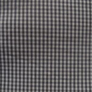 tela cuadro pequeño vichy gris algodon poliester lucio