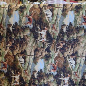 tela estampada breton spaniel 100 algodon lucio