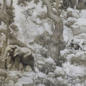 tela estampada topo animales algodon 100 nara