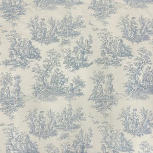 tela estampado tolie de jouy azul celeste lucio