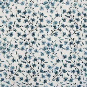 tela estampados florales 100 algodon flores turquesa lucio