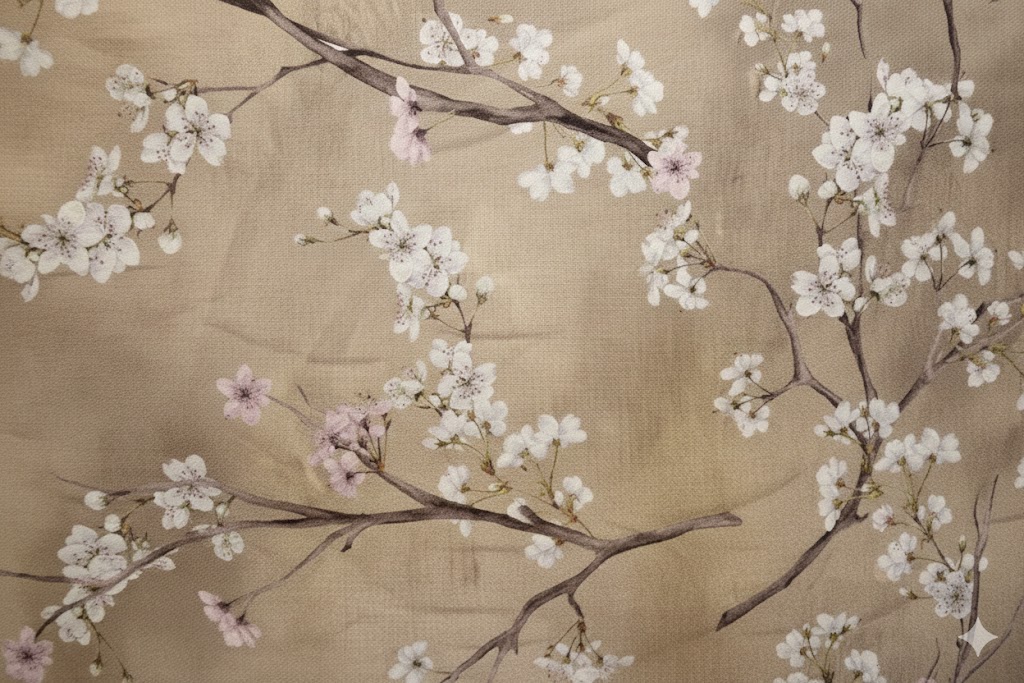 tela estampados florales 15 algodon 85 poliester flor almendro rosa lucio