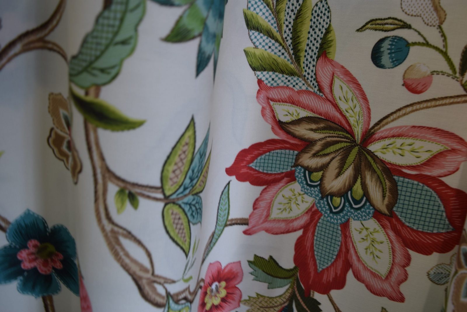 tela estampados florales 50 algodon 50 poliester azahar detalle lucio