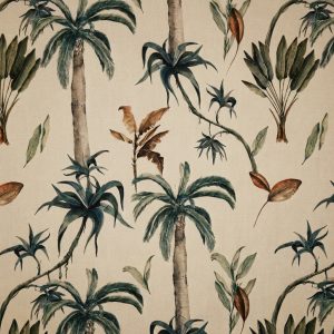 tela estampados florales palm 100 algodon lucio