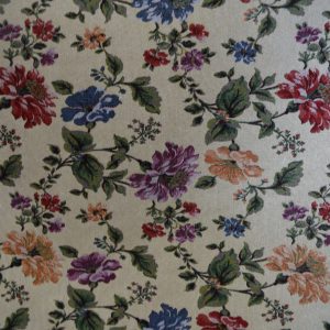 tela floral clavelita 50 algodon 50 poliester lucio