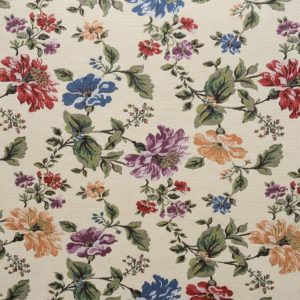 tela floral clavelita 50 algodon 50 poliester lucio