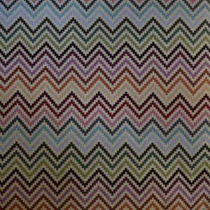 tela geometrica multicolor algodon poliester lucio