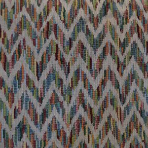 tela geometrica multicolor algodon poliester lucio