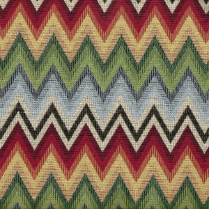tela geometrica multicolor algodon poliester zigzag lucio