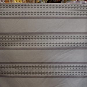 tela geometrica rayas beige algodon lino lucio