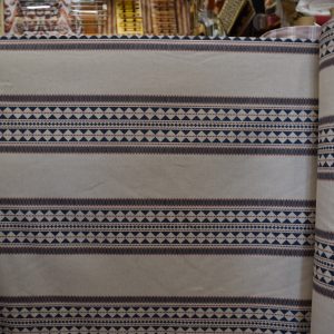 tela geometrica rayas greca rojo algodon lino lucio