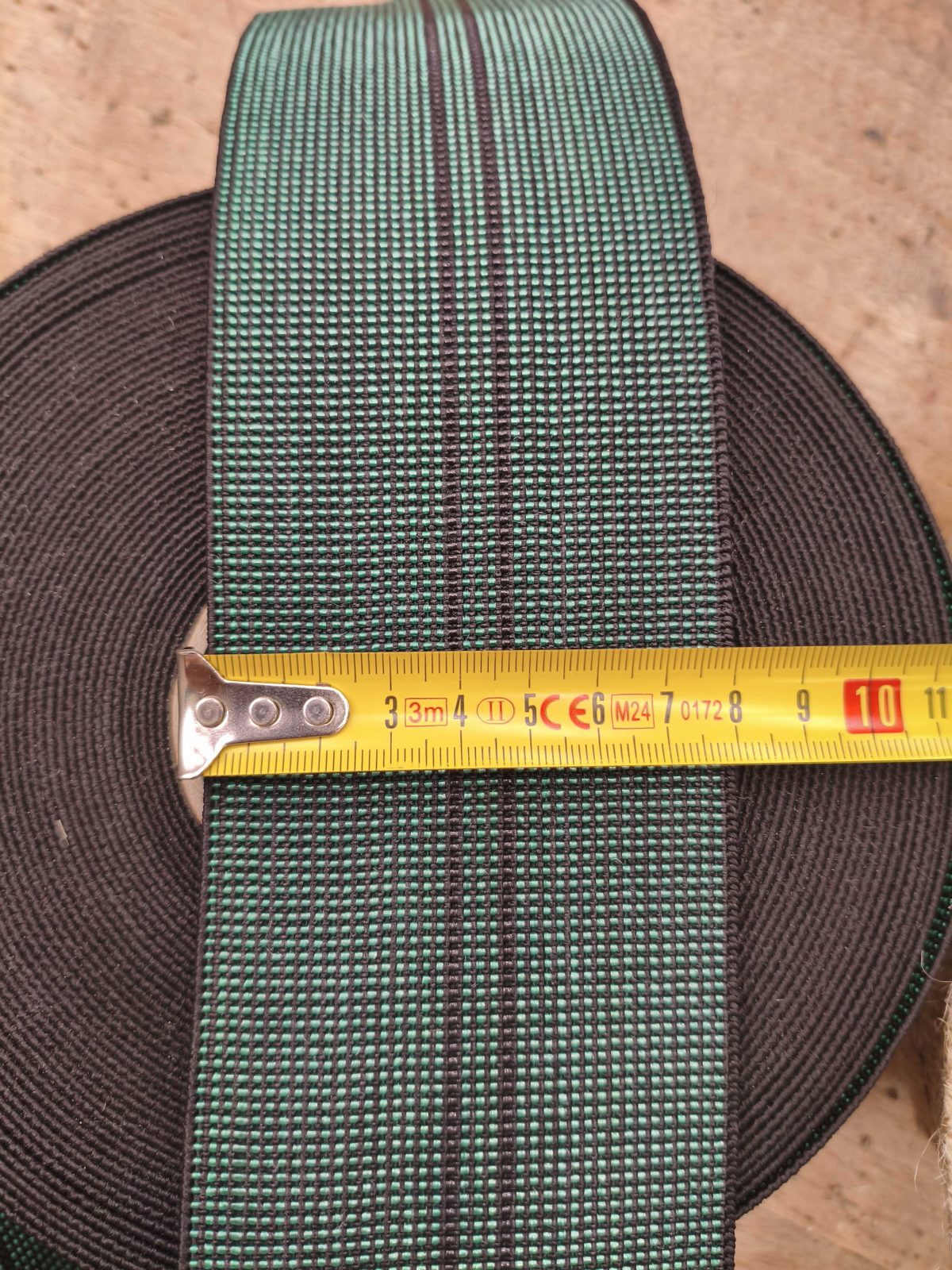 cincha elastica 8 cm tapiceria detalle lucio