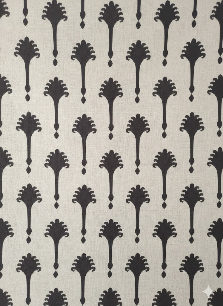 tela estampada lagrima marron algodon lino viscosa poliester portada lucio