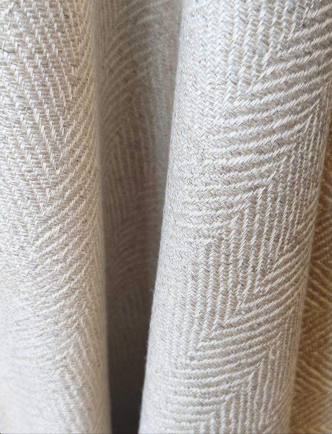 tela julieta algodon lino detalle lucio