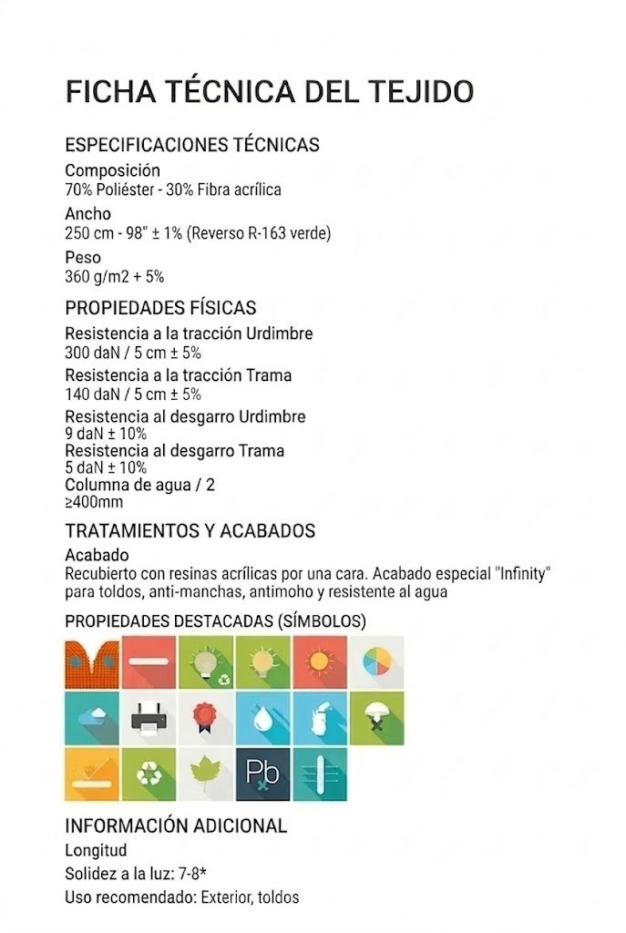 ficha tecnica toldos estampados