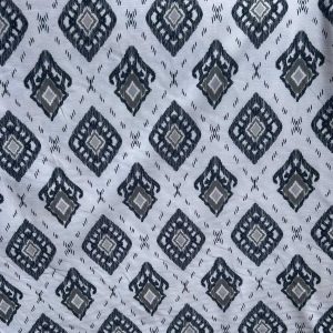 tela estampada algodon 100 blanca gris manacor lucio