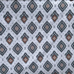 tela estampada algodon 100 blanca gris ocre manacor lucio