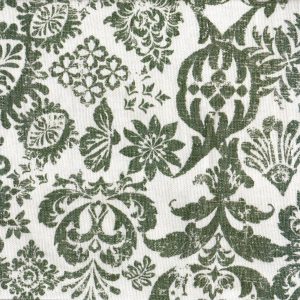 tela estampada blanco verde algodon 100 ancho 280 yveline lucio