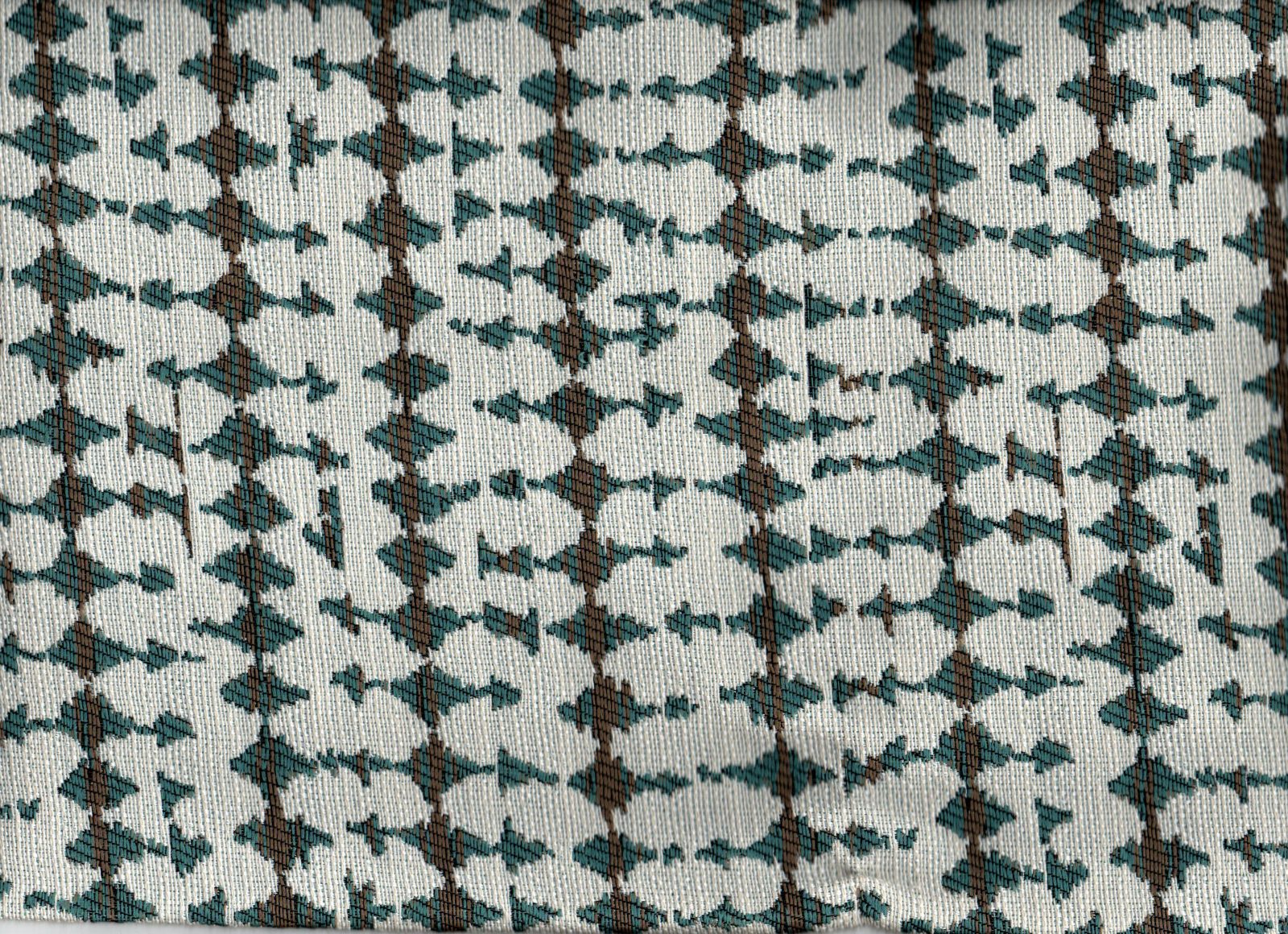 tela geometrica verde turquesa 60 poliester 40 algodon tom lucio