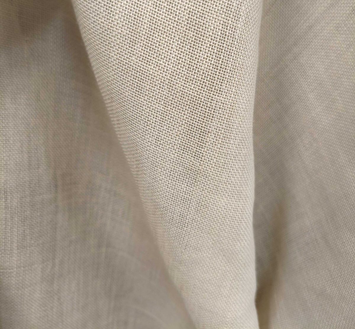 tela 60 lino 40 poliester visillo beige crudo c4 olbia detalle lucio
