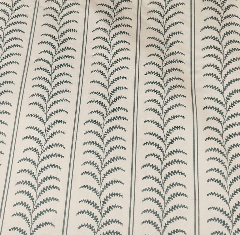 tela estampada hesper turquesa 100 algodon planchada lucio
