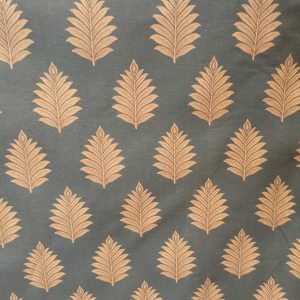 tela estampada palmas oro 100 algodon