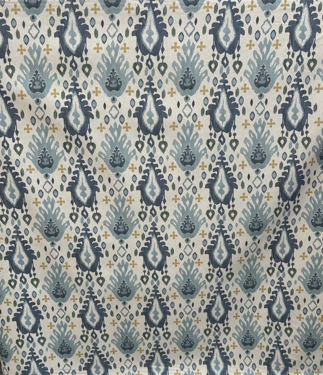 tela estampada azul lucio