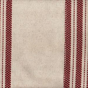 Tela albarracín rayas granate y crudo – ancho 280 cm