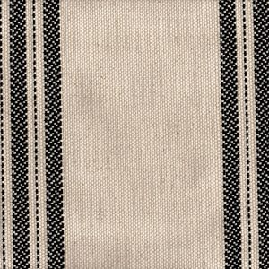 Tela albarracín rayas negro y crudo – ancho 280 cm