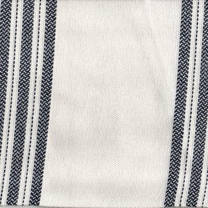 Tela toscana rayas azul marino y blanco hueso – ancho 280 cm