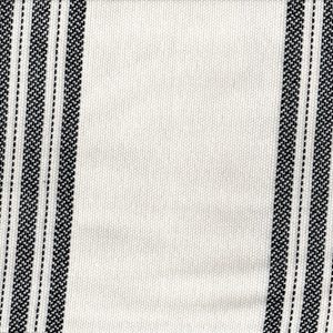 Tela toscana rayas negro y blanco hueso – ancho 280 cm