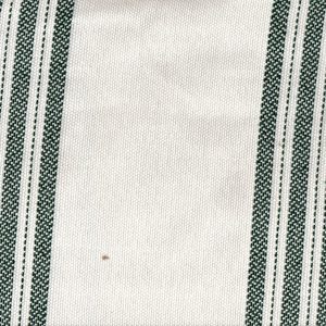 Tela toscana rayas verde y blanco hueso – ancho 280 cm